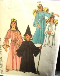 7684 GIRL WITCH, PRINCESS ,ANGEL, FAIRY ,CAPE PATTERN 6-12
